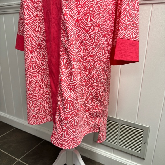 Coolibar UPF 50+ Women's Calvada Cover-Up Dress Sun Protective Pink Small S - Picture 6 of 11